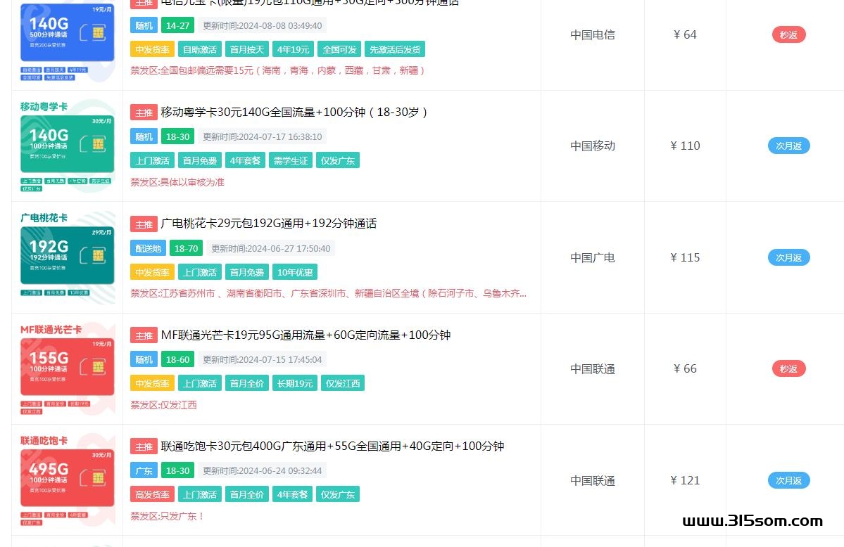 流量卡CPS项目，简单复制，单卡100左右 - 首码项目网-首码项目网