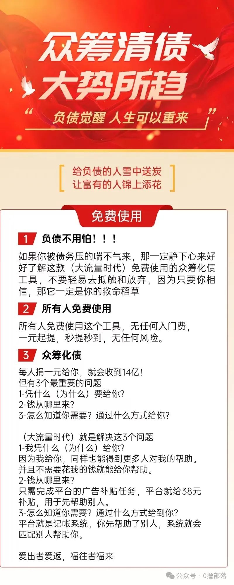 大流量时代~免费众筹清债系统 - 首码项目网-首码项目网